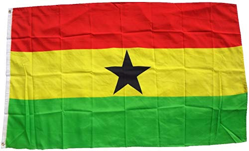 Top Qualität - Flagge GHANA Afrika Fahne, 90 x 150 cm, EXTREM REIßFEST, Keine BILLITop Qualität - Flagge GHANA Afrika Fahne, 90 x 150 cm, EXTREM REIßFEST, Keine BILLIG-CHINAWARE