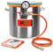 BACOENG 5 Gallon Tempered Glass Lid Stainless Steel Vacuum Chamber Perfect for Stabilizing Wood, Degassing Silicones, Epoxies and Essential Oils.