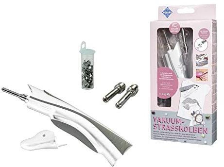 Pebaro 0250VAK Vakuum-Strasskolben mit Ansaug-Funktion, Verzieren von Stoff, Leder, Papier, Glas und anderen Materialien, Hotfix Applikator, Designen mit Strass, Kristallsteinen, Nieten, Handarbeiten