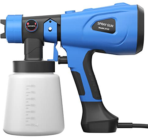 Paint Sprayer, 550W DIY Electric Spray Gun with 3 Spray Patterns, 1 x 800ml Paint Cups, Hand Held Spray Gun System, Fence Sprayer, Adjustable Paint Flow Controls, Painting, Varnishing, Lacquering