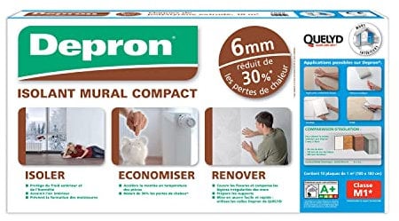 Quelyd Plaques DEPRON Format G6 – Épaisseur 6 mm – Plaque Isolation Thermique – Isolant Murs Intérieurs – Couleur : Blanc – 10 Plaques de 1 m² (100 x 100 cm)