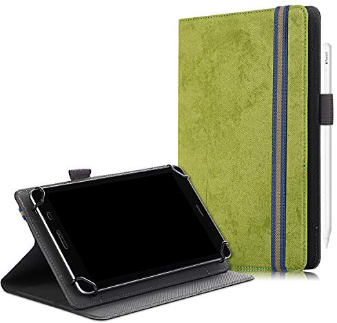 RLTech Universal Hülle für 8 Zoll Tablet, Flip Lightweight Etui Case Cover Tasche Schutzhülle für Vankyo MatrixPad S8, Lenovo M8 TB-8505F/TB-8505X (Grün)