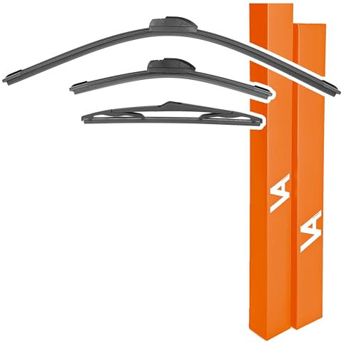 VIA ALBION® Wiper Blades for TOYOTA YARIS Mk2 (VNK, 2005-2011) – All-Weather Set of Front & Rear Wipers