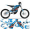 MXP Graphics Custom Decal Kit for Sur-Ron Light Bee X Light Bee S with DNM Fork Off Road Motorcycle Dirt Bike (Blue, Light Bee S (KKE with Shock Absorption))