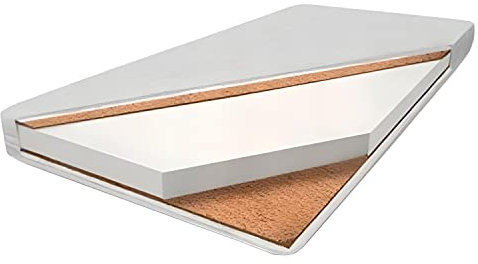 Kindermatratze Matratze Schaummatratze Nikola - NeedSleep | Schaumstoffmatratze für das Kinderbett Kinderzimmer Abnehmbarer Bezug Weiß (Kokos-Schaum-Kokosmatratze, 70x140x10 cm)
