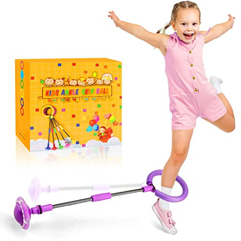 Chridark Toys for Kids 3-8 Year Old: Ankle Skip Ball for Kids Gifts for 3 4 5 6 7 8 9 10 Year Old Boys Girls Toy Birthday Presents Game Toys for Garden Outside Kid Adult