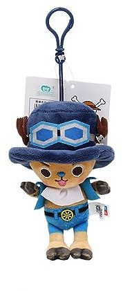 MayDee Tony Tony Chopper Keychain Anime Figure Plush Pendant Chopper Cute Plush Toy for Collection (D 11cm)