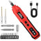 Brifit Schraubendreher Set, Wiederaufladbarer Elektro Akkuschrauber mit LED-Arbeitslicht, Elektroschrauber-Set automatischem und manuellem Modus für Handwerk DIY, Möbelreparatur