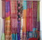 RAJBHOOMI HANDICRAFTS Indische Alte 2 Stück Seiden-Sari-Vorhänge (Multi03)