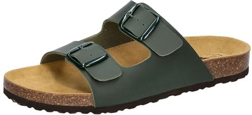 Lico Herren Pantolette Pantolette Bioline Man, grün, 44 EU