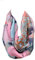 Generisch Tuch Loopschal Loop Schal Halstuch Schals Rundschal Schlauchschal Damenschal Leo Leopard Muster (Pink-Hellblau)