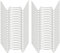 50pcs Stainless Steel W Clips for Greenhouse Glass Fitting - Glazing Support and Retaining Spring Window Clips for Polycarbonate Glass