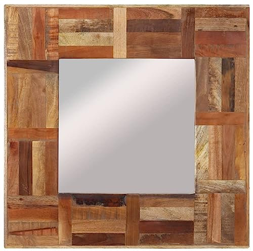 Wandspiegel Altholz Massiv 50x50 cm,337248