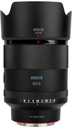 Meike 85 mm F1.4 Full Frame AF Telephoto Lens STM Stepping Motor Fixed Portrait Lenses for Panasonic Lumix Sigma Leica L-Mount Mirrorless Camera S1 S1R S1H S5 FP