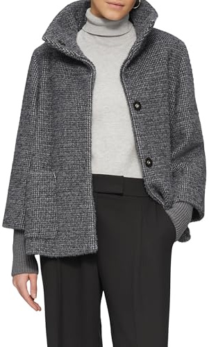 s.Oliver Flauschige Jacke mit Strickbündchen am Ärmel