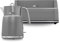 Morphy Richards Signature Matte Kettle and Toaster Set, 1.5L Fast Boil Matte Finish Signature Kettle, 2 Slot Variable Browning Toaster, Matching Set, 3KW/1750W, Grey, 100705/245705