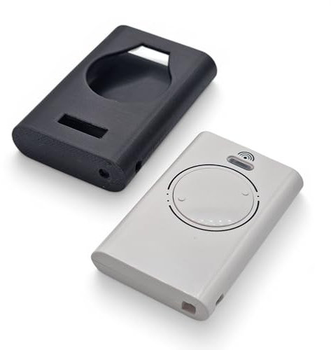 Custodia protettiva per telecomando Faac | compatibile con telecomando XT4 868 SLH / XT2 868 SLH | Custodia antiurto e antigraffio per cancello (nero)