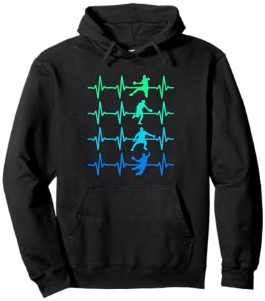 Handball Herzschlag Handballer Jungen Handballspieler Pullover Hoodie