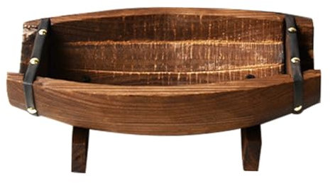 VICASKY Rustikale Pflanzgefäße Behandeltem Bootform Dekorativer Pflanzentopf Für Garten Und Innenbereich Für Blumenarrangements