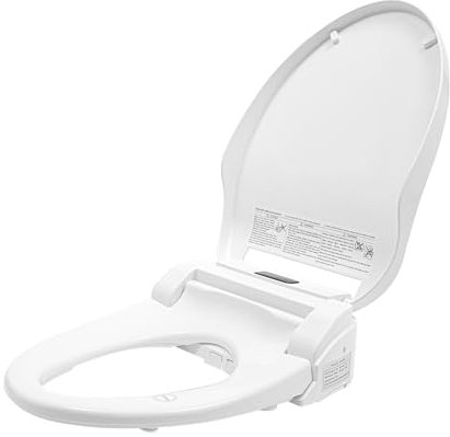 Smart Toilettendeckel mit Bidet,Erwärmung, Spülung mit Warmem Wasser, Warmlufttrocknung,Selbstreinigende Düse,Waschen Vorne Hintere Dusch WC Sitz Bidet Aufsatz mit Fernbedienung für Toilette