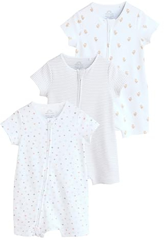 NEXT Baby 3er-Pack Strampler-Schlafanzüge, Zweiwege-RV