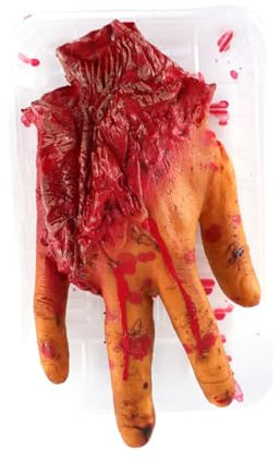 VICASKY 1Stück Künstliches Menschliches Organ Deko für Halloween Realistisches Abgetrenntes Finger Accessoire Gruselige Party Dekoration für Spukhaus und Halloween Feiern