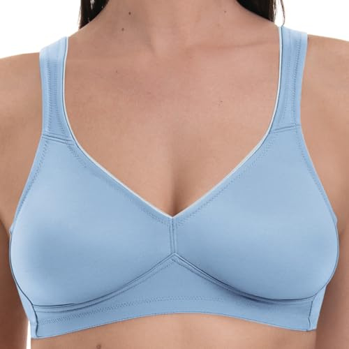 Rosa Faia by Anita Twin Soft-BH ohne Bügel 5493 – Bel air Blue | Nahtlose, doppellagige Mikrofaser-Cups, Komfortträger, unsichtbar unter Kleidung, Verstellbarer Rücken | Cups A–F, EU 70–110