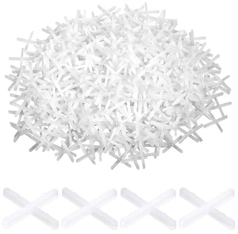 500 Pcs Tile Spacers, 1.5mm Plastic Cross Tile Gasket, Decorative Tiles Spacers Tiling Tools for Tiles Fixing Leveling