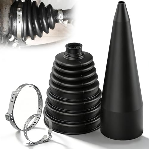 Manguito de eje para articulación continua, eje de transmisión universal, manguito para vehículos de motor con abrazaderas, manguito de eje para pegar, fuelle de goma para el mantenimiento de la