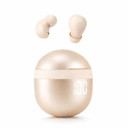 GUATTIR Mini auricolari invisibili wireless Bluetooth, piccoli auricolari per piccoli canali auricolari, cuffie per dormire discrete per chi dorme di lato, comodi auricolari con cancellazione del