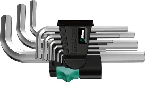 Wera 950/9 SM N Winkelschlüsselsatz, metrisch, gestellverchromt, 9-teilig, 05021406001
