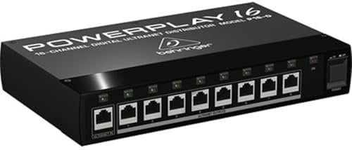 Distribuidor digital ULTRANET de 16 canales POWERPLAY P16-D de Behringer