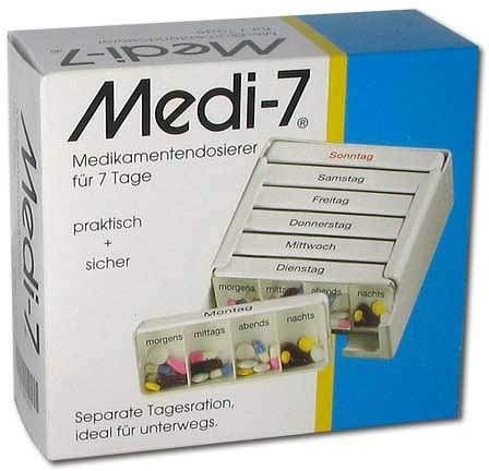 Medi 7 Medikamentendosierer f. 7 Tage Medikamentendispenser