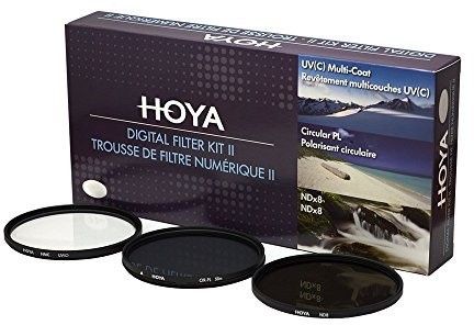 Hoya 67 mm (HMC UV/polarizador circular/ND8) 3 filtros digitales con bolsa