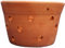 Orchidee - Top per orchidee, realizzato a mano, vaso in terracotta forato massiccio (10 cm)