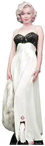 STAR CUTOUTS Life Size Cut Out with Mini Version of Marilyn Monroe, Cardboard, Multi-Colour, 169 x 50 x 169 cm
