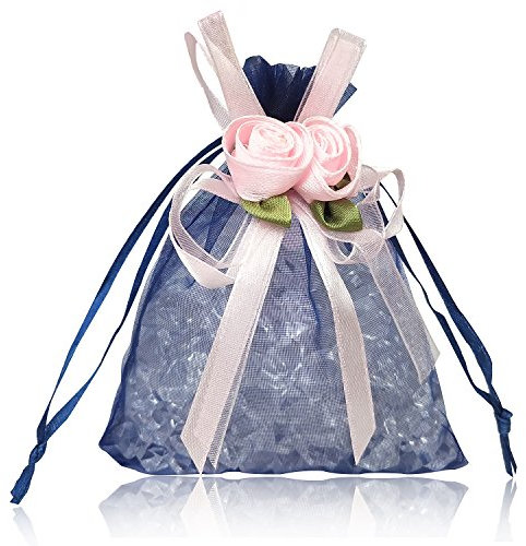 PLECUPE 20 Stück Organzasäckchen Organza Beutel Tunnelzug Hochzeit Säckchen Fest Party Beutel, 17 x 23cm Mehrfarbig Schmuckbeutel Säckchen Beutel für Geschenke Schmuckaufbewahrung, Hell-Pink