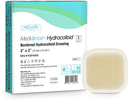MedVance TM Hydrokolloid-Kompresse, selbstklebend, 5 x 5 cm, 5 Wundverband