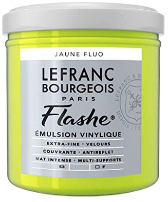 Lefranc Bourgeois, Colore acrilico, vinile, Giallo Fluo, 125ML