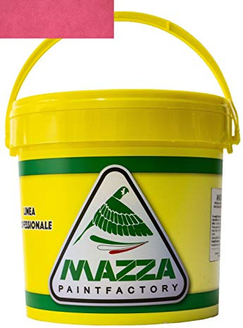 MAZZA Pittura Decorativa Per Interni Effetto Sabbiato Lt 5 Sabbia Colorificio Vernice Muro Effetto Metallizzato Cangiante Perlescente Idropittura Murale Colorata (Rosa Sbp3056)