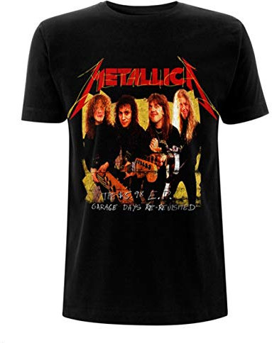 Metallica Garage Days James Hetfield offiziell Männer T-Shirt Herren (Large)