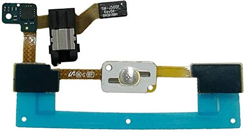 OnlyTech Flachbandkabel für Klinkenbuchse (Kopfhörer) und Home-Button und Touch-Tasten für Samsung Galaxy J5 J500F – Ersatzteil kompatibel mit Samsung