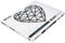 EWA Eco-Wood-Art Heart EWA EcoWoodArt Holzpuzzles Design-Polygonales Puzzle des Herzens-Souvenir, Geschenk, Küche, Wohnkultur, Interieur, Schwarz