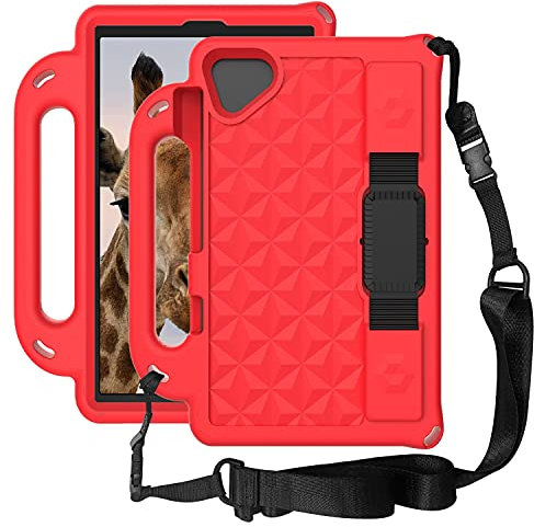 AHUOZ Funda para tablet PC Funda para tablet Huawei MediaPad T3 Lite 8 pulgadas, ligera, a prueba de golpes, apta para niños, cuerpo completo, cubierta protectora de EVA con asa y correa para el