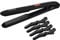 REVAMP Progloss Digital Ceramic Straighteners + Hair Sectioning Clips - Slim, Lightweight,Salon Professional Straightening and Curling Hot Iron Styler for All Hair Type, Adjustable Temperature - Black