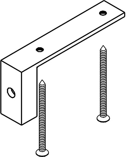 HAWA Divido Adapter für die Holztüren-Bodenführung (Schiebetürbeschlag), Kunststoff anthrazit