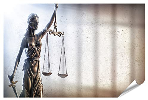 islandburner XXL Bild Poster Lady Justice Justitia Kanzlei Anwalt Premium Bilder Fotodruck