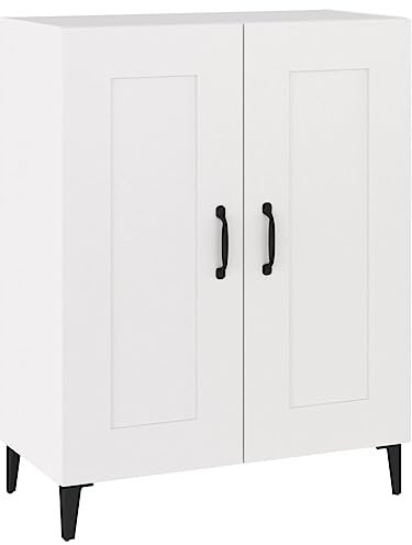 vidaXL Sideboard Kommode Anrichte Schrank Beistellschrank Mehrzweckschrank Standschrank Wohnzimmer Flur Weiß 69,5x34x90cm Holzwerkstoff