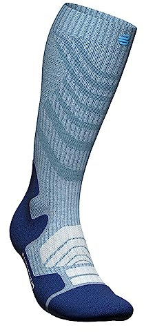 BAUERFEIND W Outdoor Merino Compression Socks, Blau, Damen, Socken, 1 Stück, Größe 42, EU, Regular, Wolle, Sport, athletic_socks