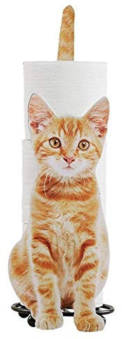 Toilettenpapier Handtuchhalter Katze Form Badezimmer Toilettenpapier Aufbewahrungsregal Geschenk für Katzenliebhaber Toilettenpapierhalter WC Papierständer A (B)